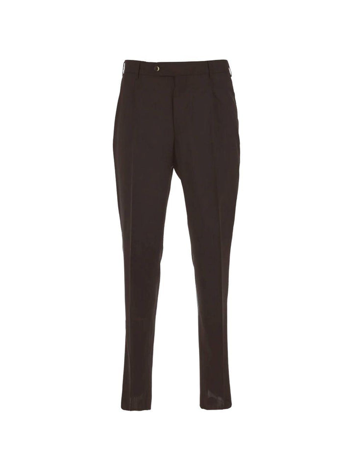 Pantaloni sartoriali marrone scuro<BR/> 