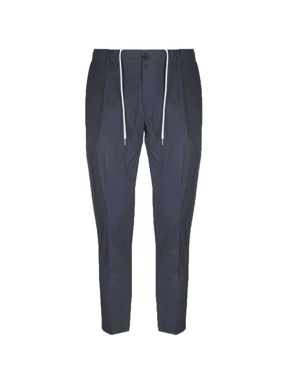 Pantaloni blu scuro con coulisse 