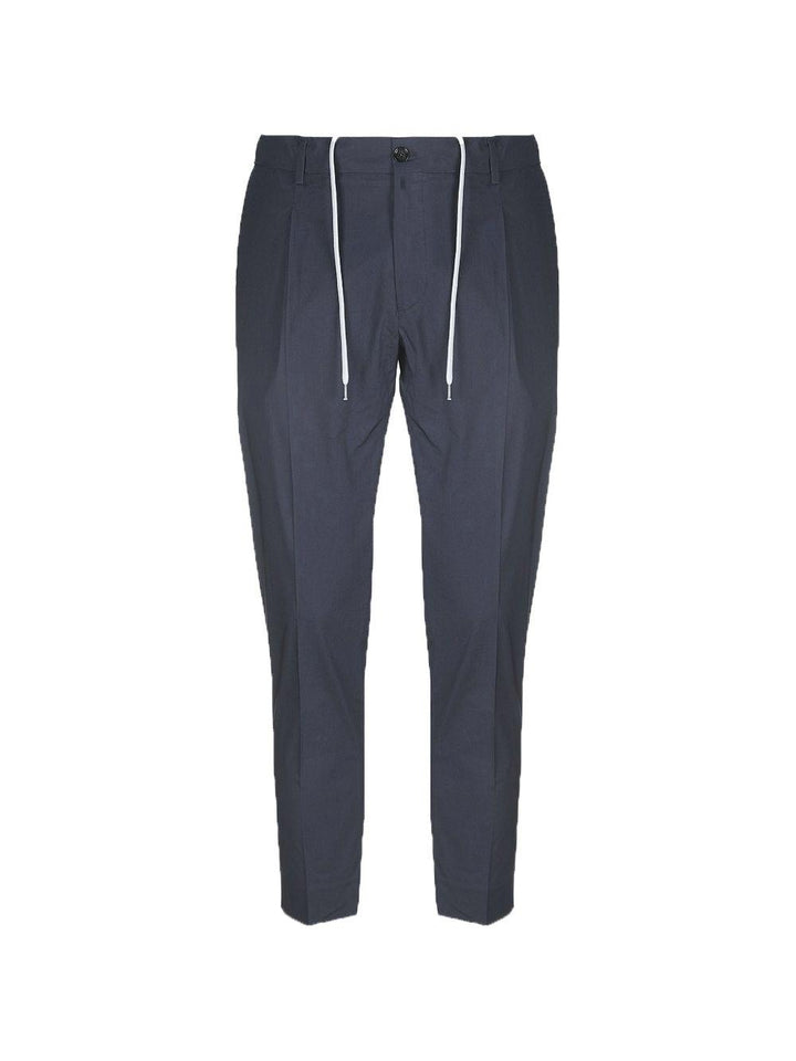 Pantaloni blu scuro con coulisse 