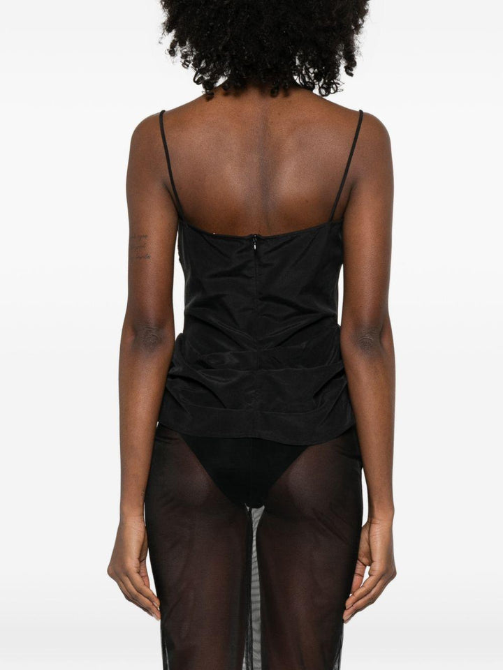 Top con pizzo 