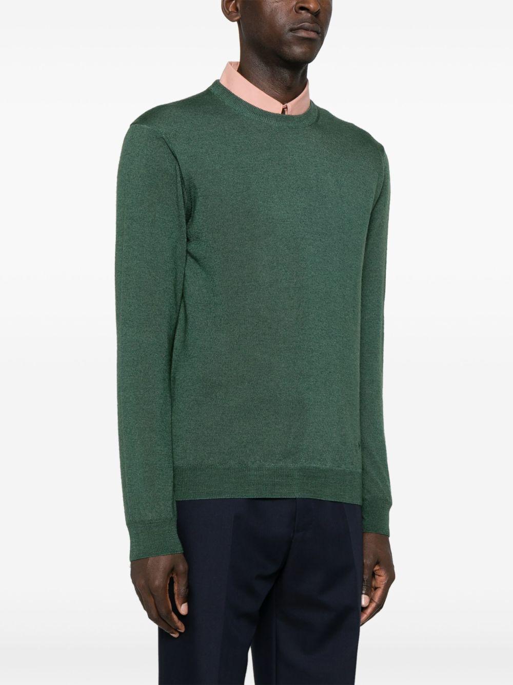 Maglione in lana verde 