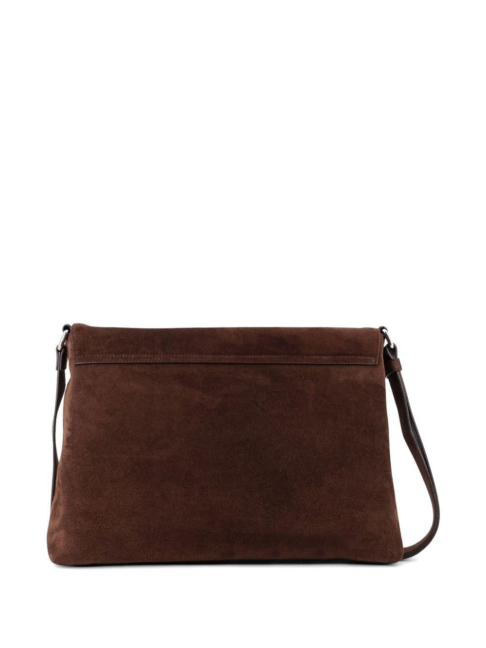 Borsa testa di moro con logo inciso 