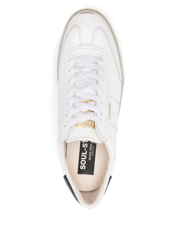 Sneakers Soul Star bianche con effetto vissuto e rinforzo a contrasto 