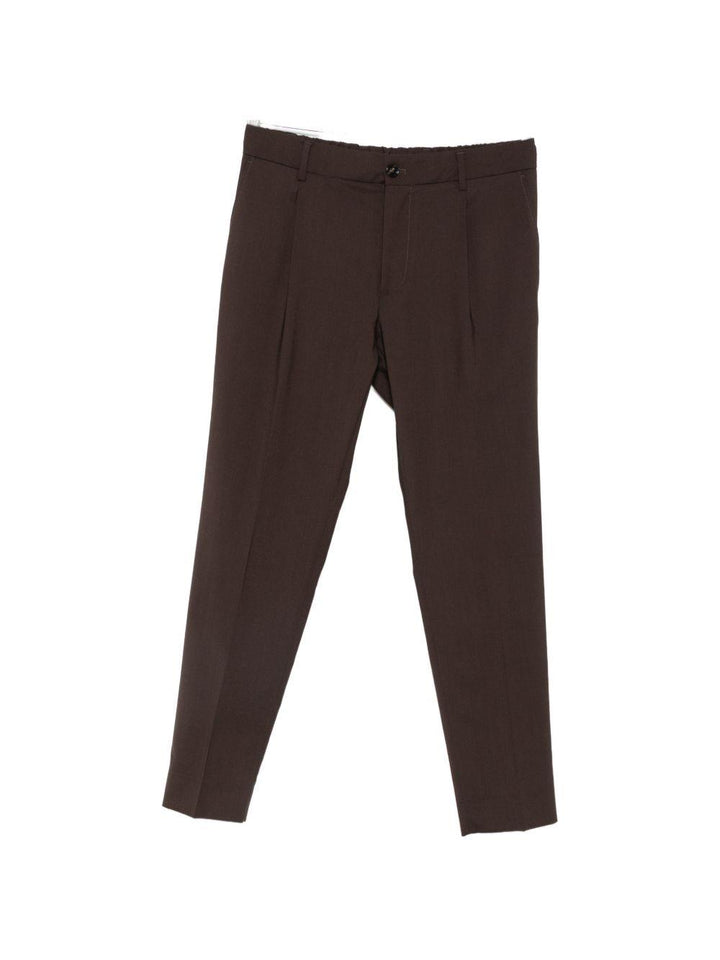Pantaloni slim fit cacao 