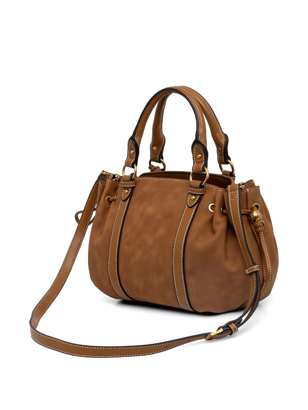 Borsa a tracolla con coulisse 