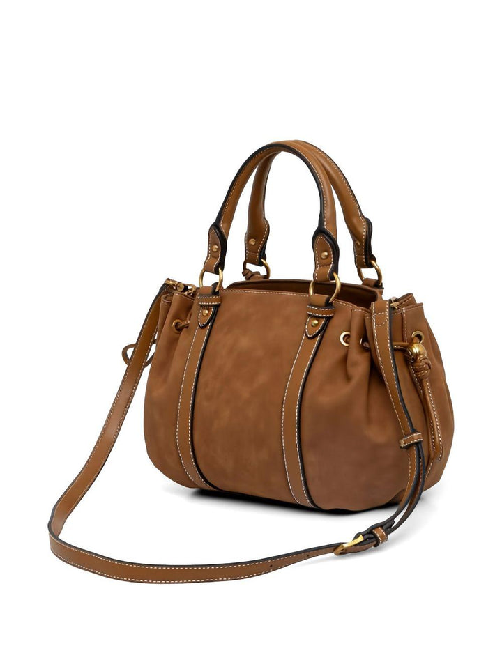 Borsa a tracolla con coulisse 
