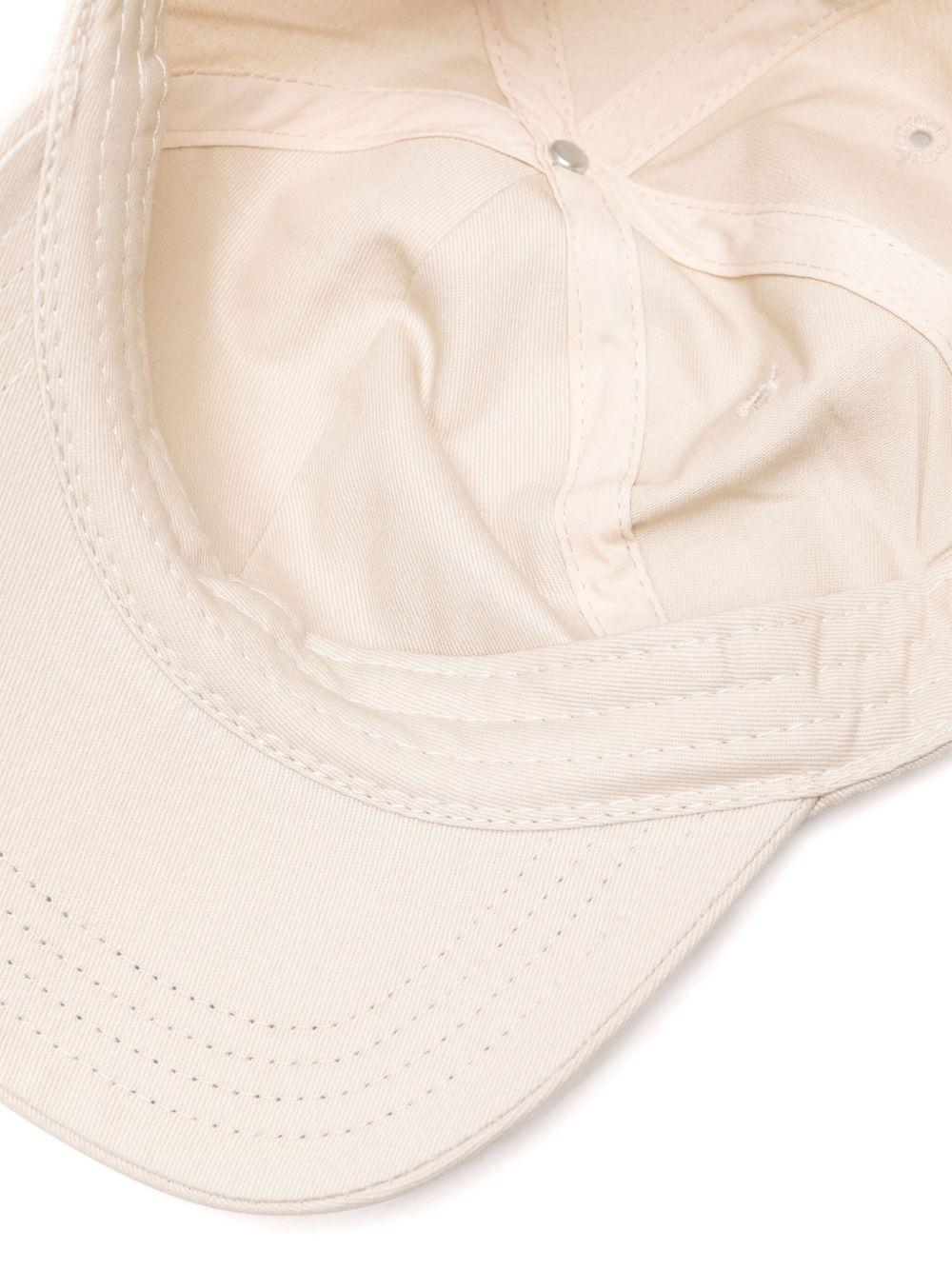 Cappello da baseball Not From Paris beige chiaro e nero 