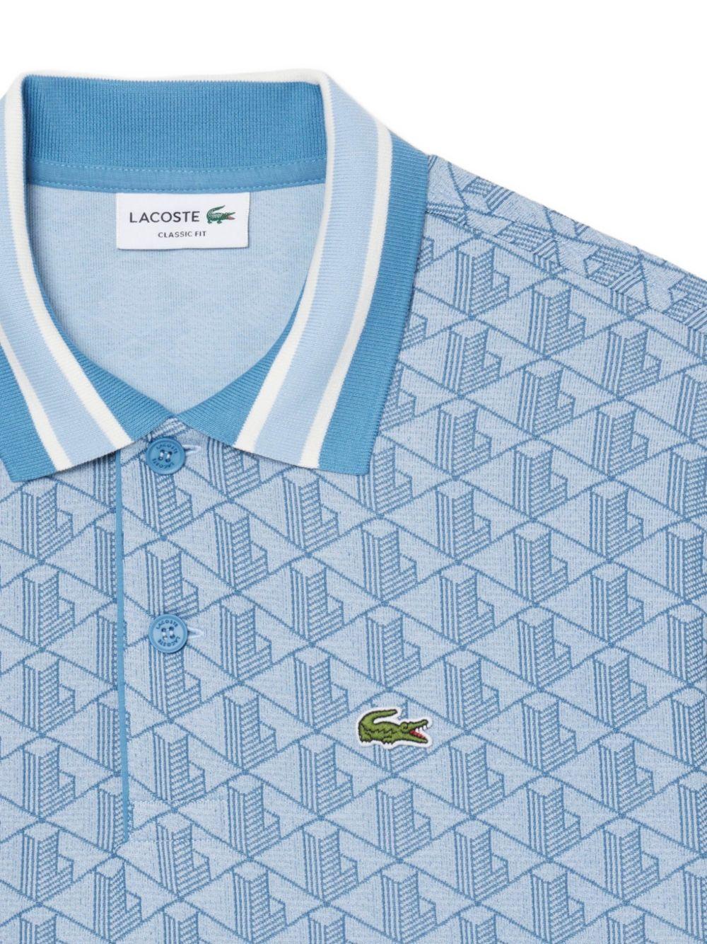 Polo sky con monogramma 