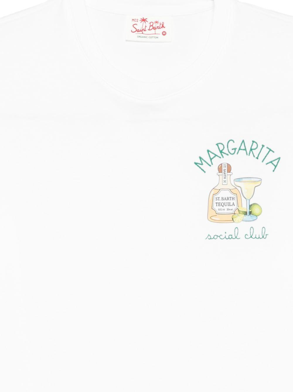 T-shirt bianca con stampa grafica 