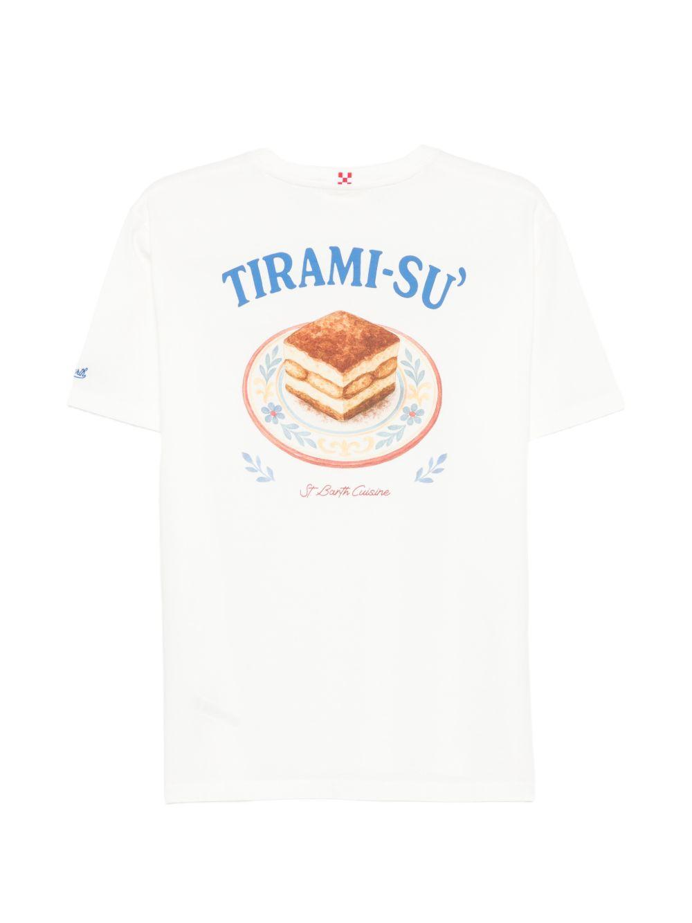 T-shirt bianca con stampa 