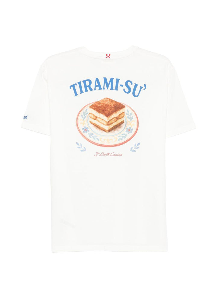 T-shirt bianca con stampa 