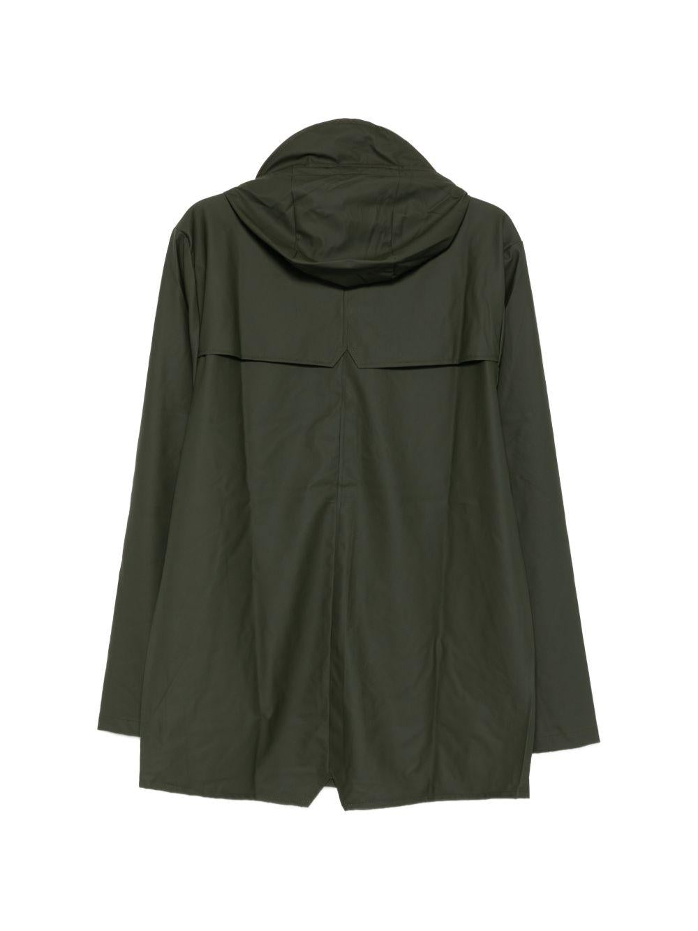 Giacca verde con cappuccio 