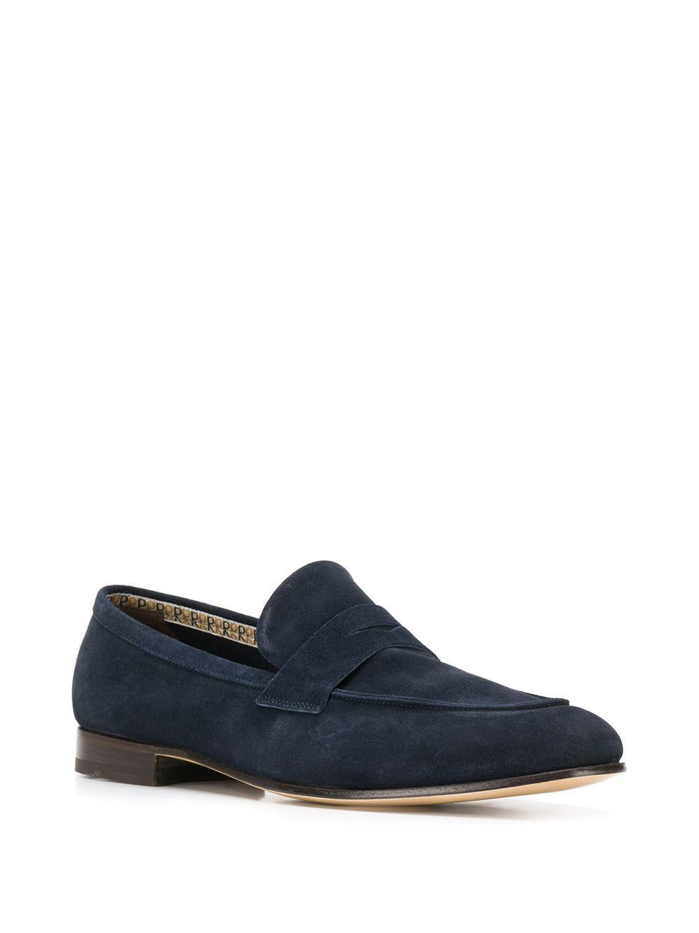 Mocassini marine in pelle 