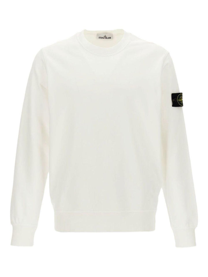 Felpa girocollo bianco 