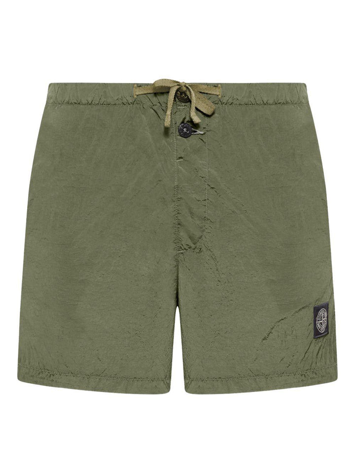 Costume verde militare con coulisse 