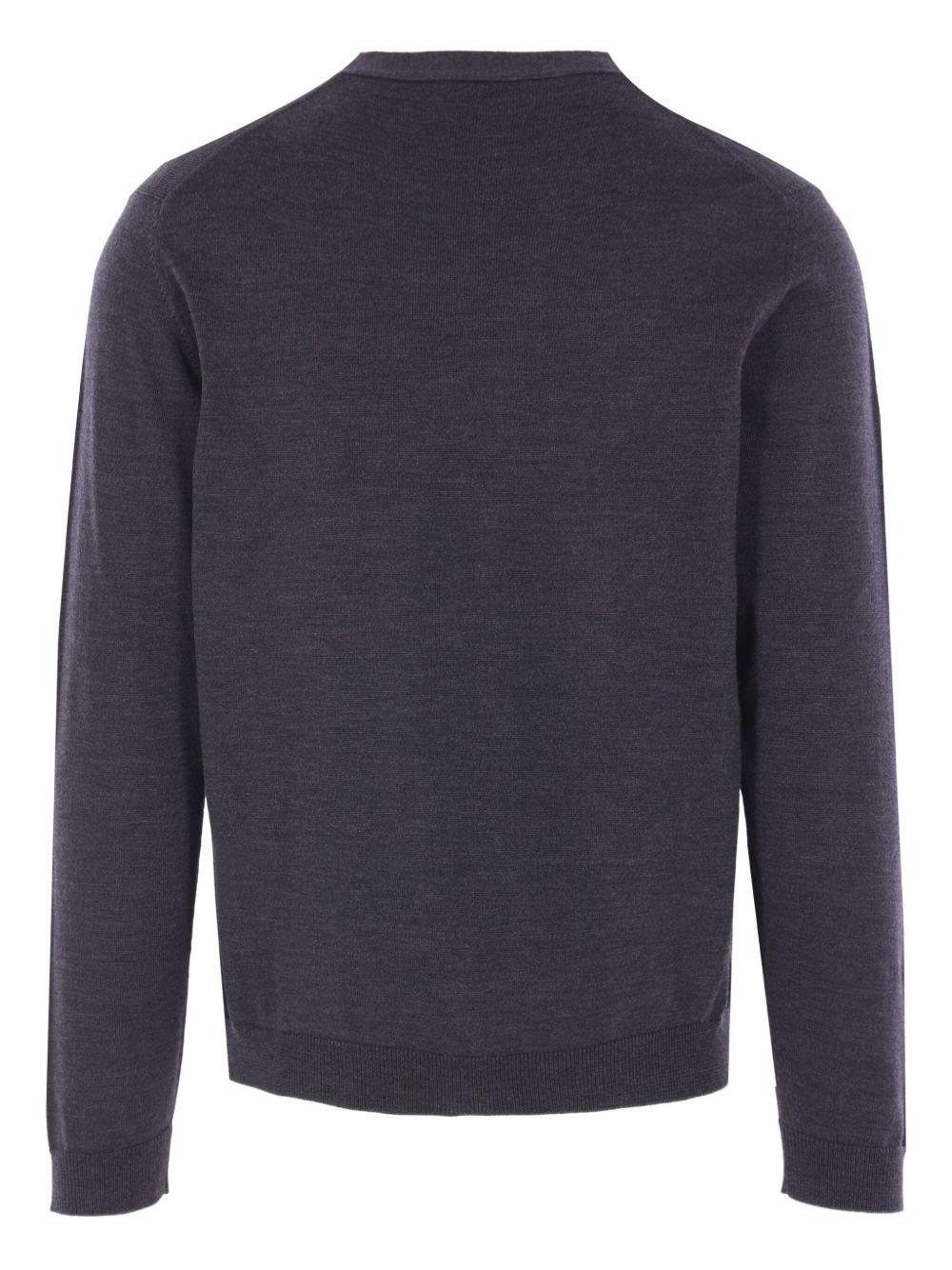 Cardigan con bottoni antracite 