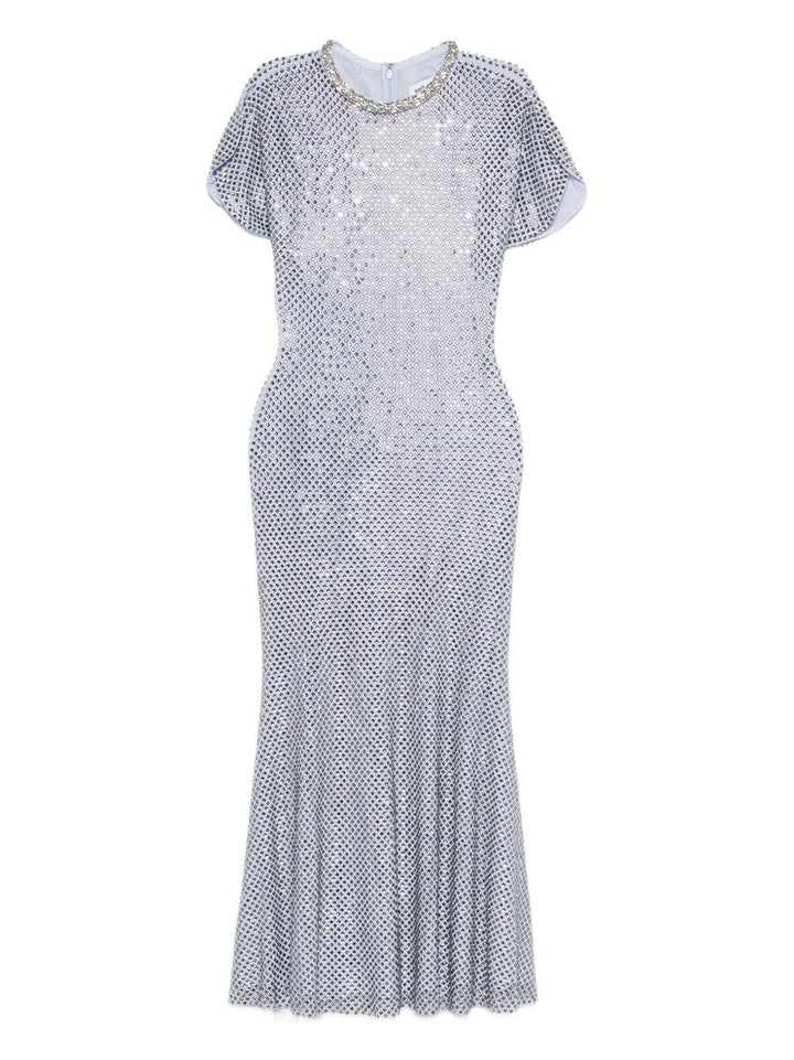 Abito midi con strass 