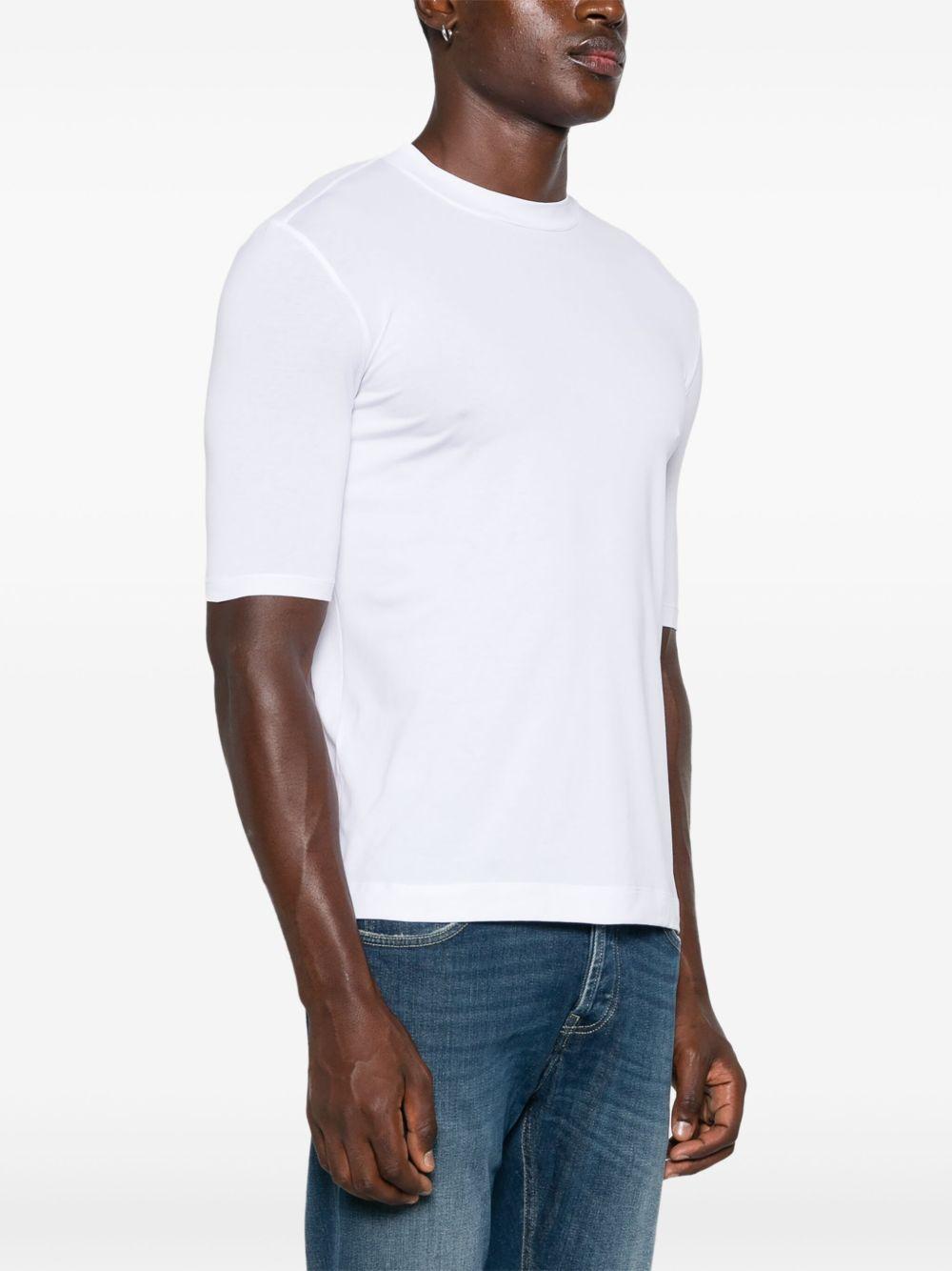 T-shirt girocollo candido 