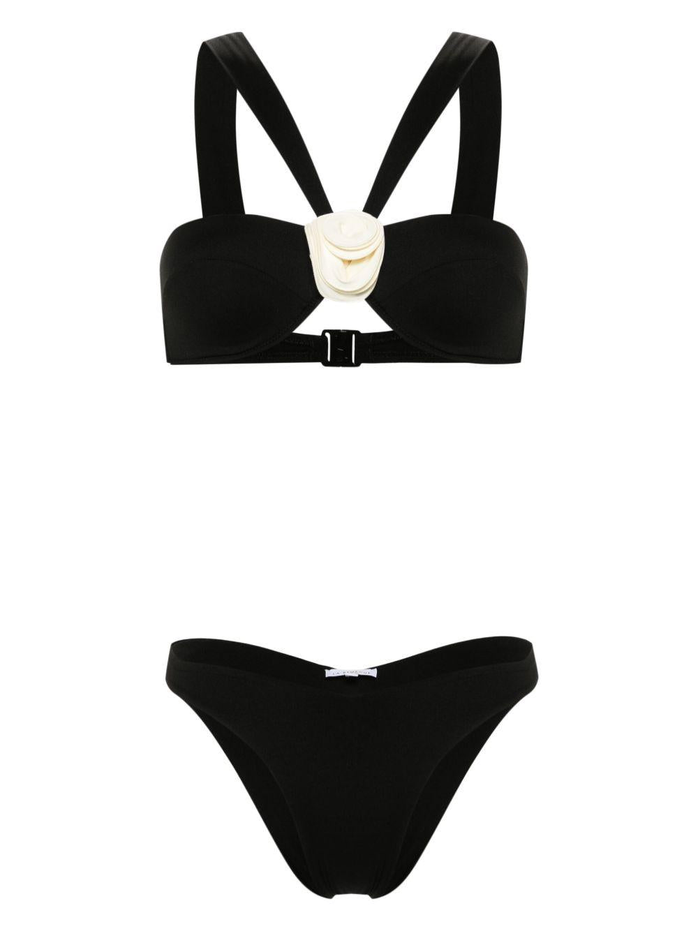 Bikini Sahar con applicazione a fiori 