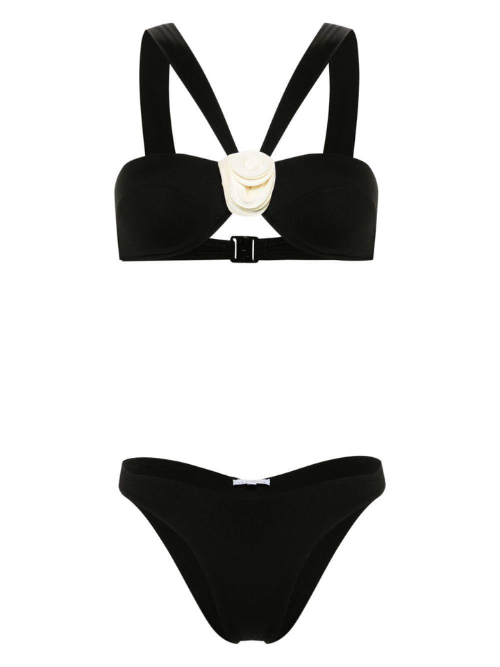 Bikini Sahar con applicazione a fiori 