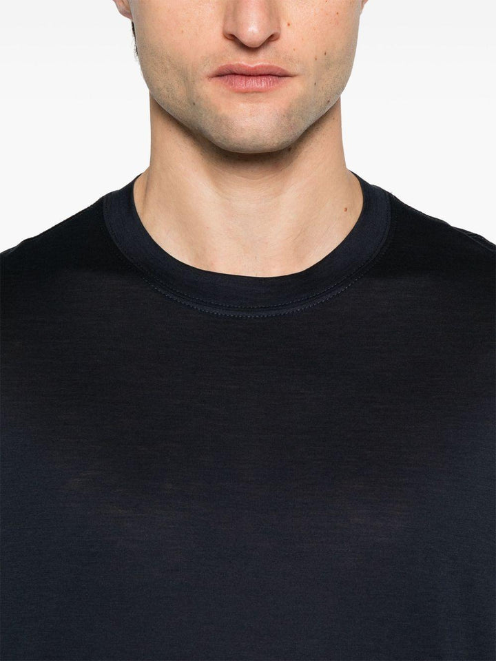 T-shirt girocollo blu navy 