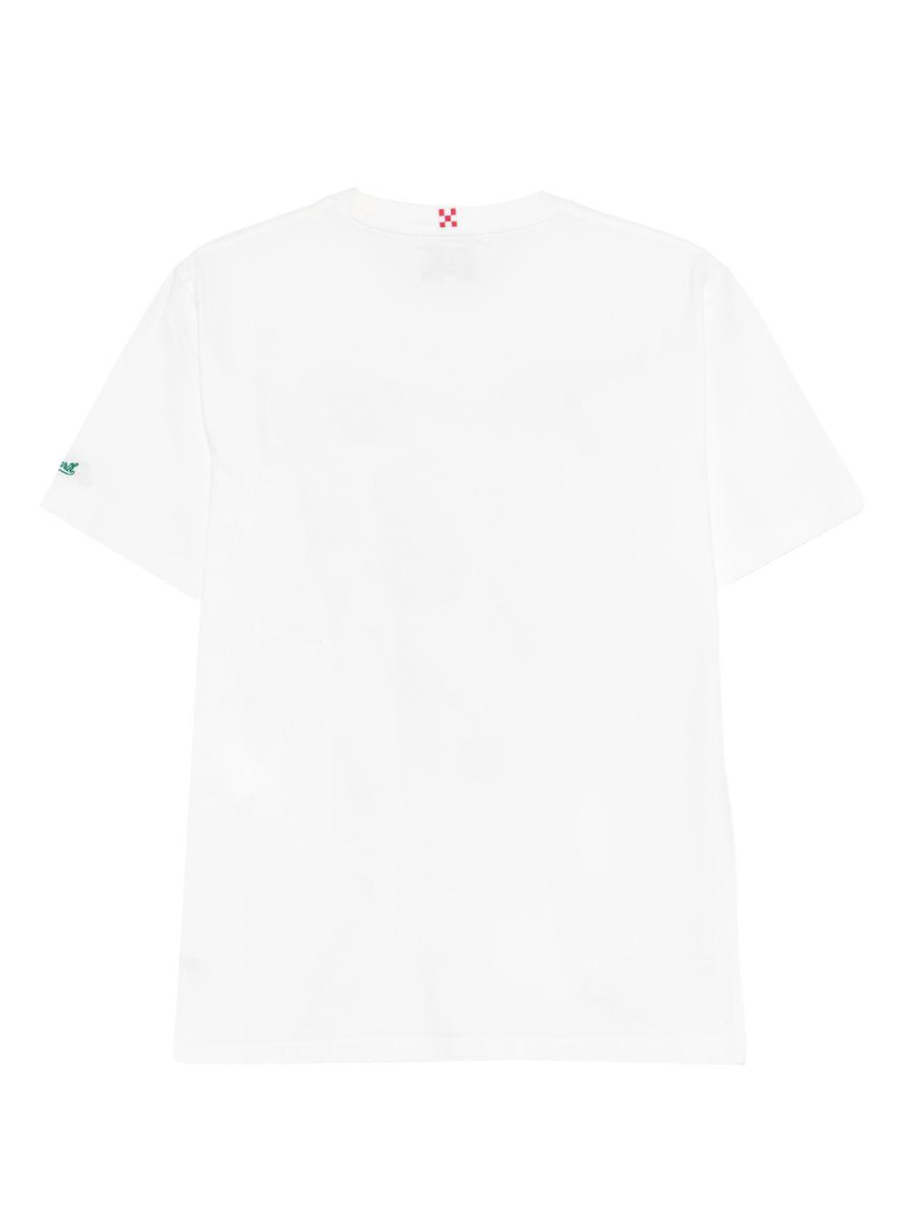 T-shirt bianca con stampa 
