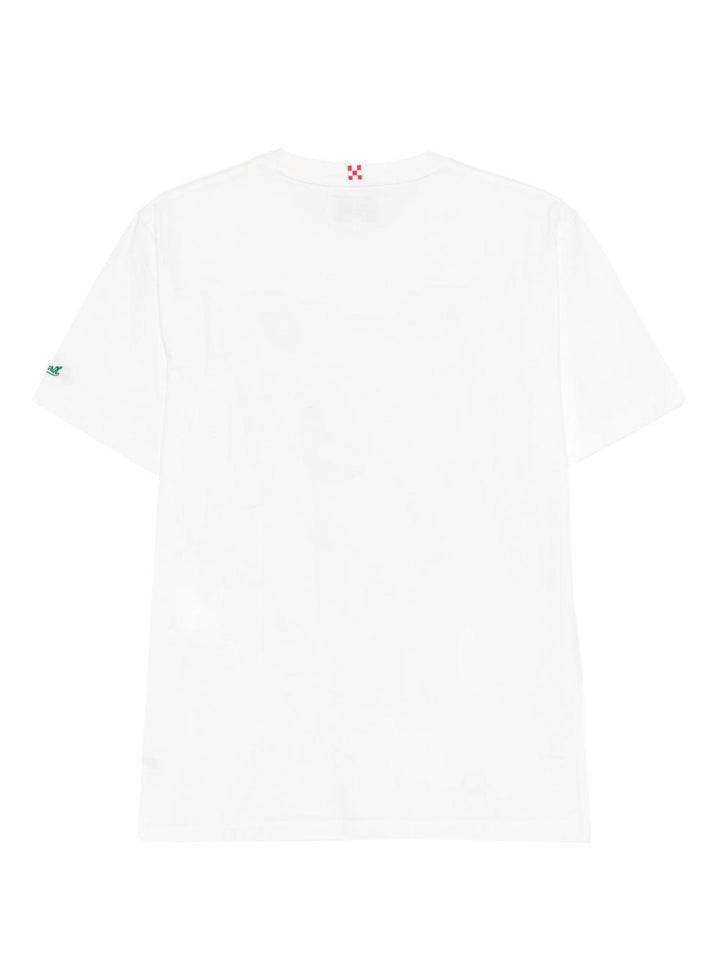 T-shirt bianca con stampa 