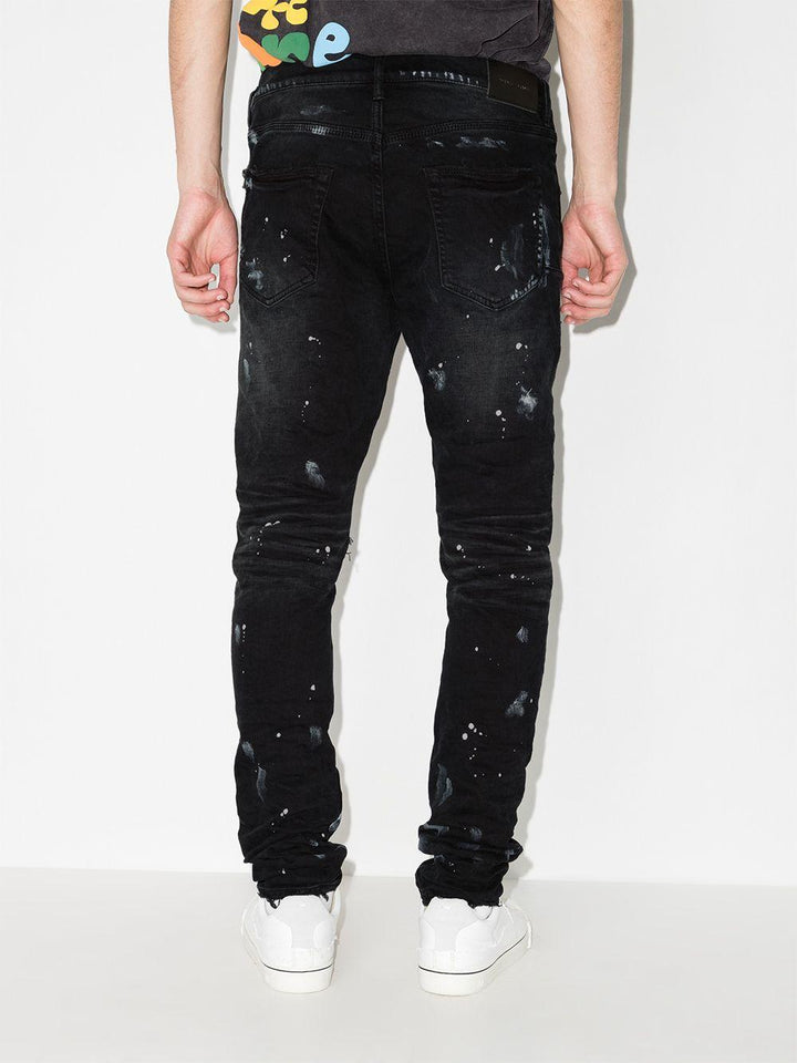Jeans skinny effetto vernice 