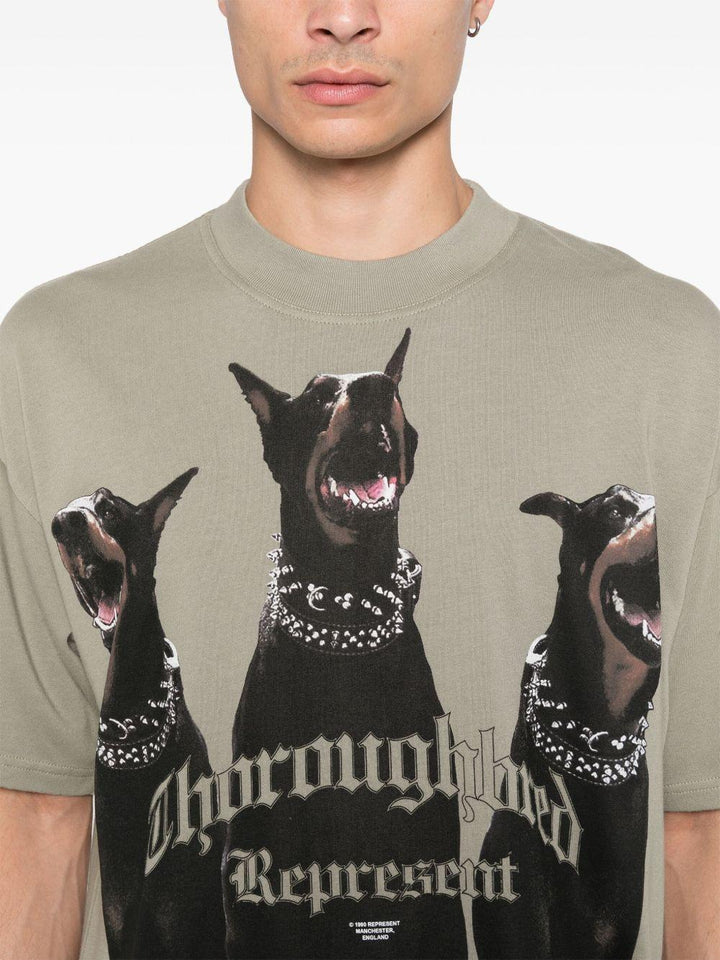 T-shirt khaki Thoroughbred 