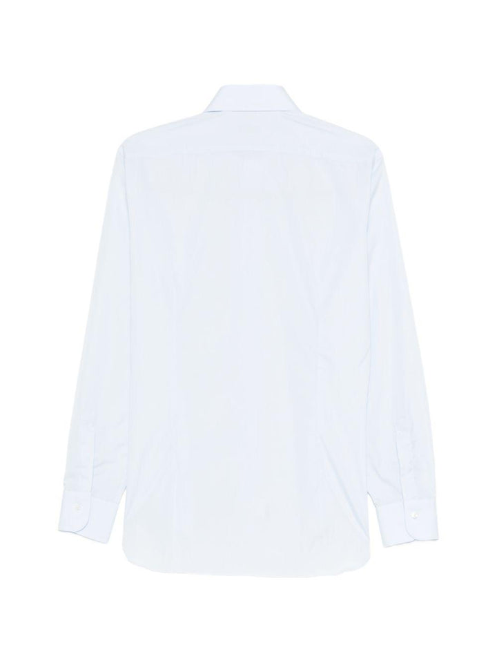 Camicia celeste in cotone 