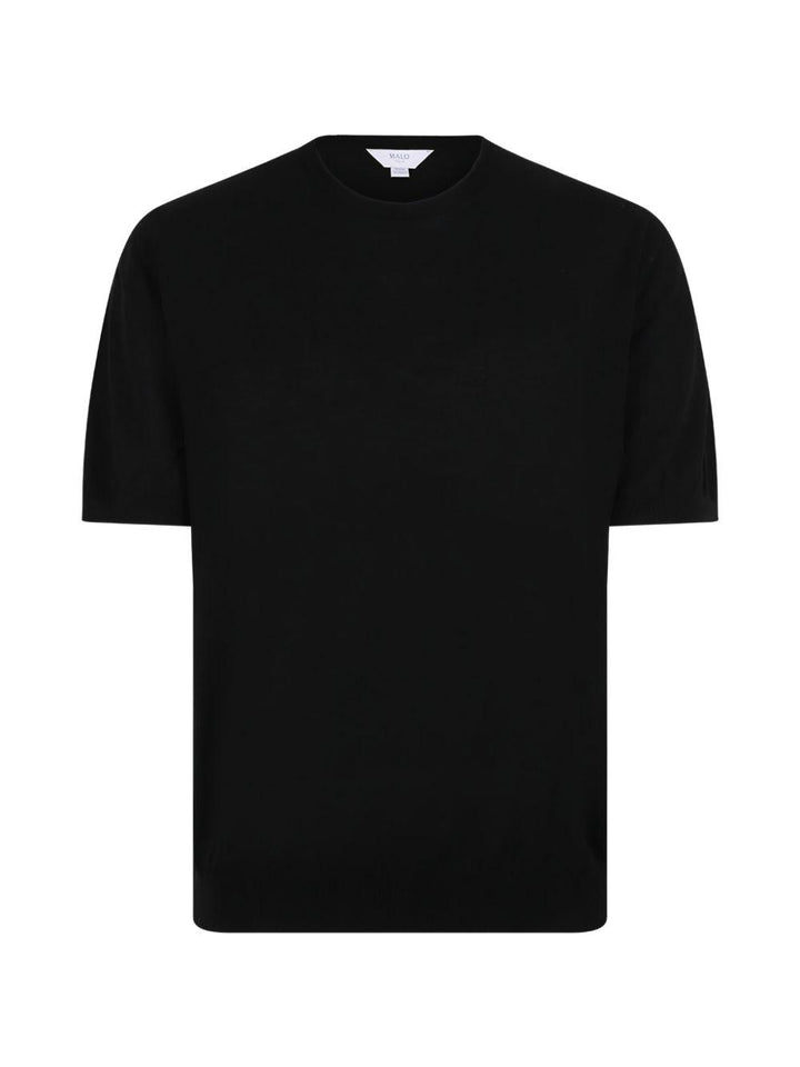 T-shirt nera girocollo 