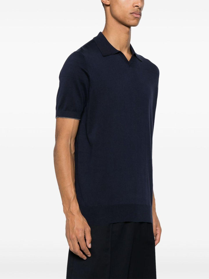 Polo a maniche corte blu navy 