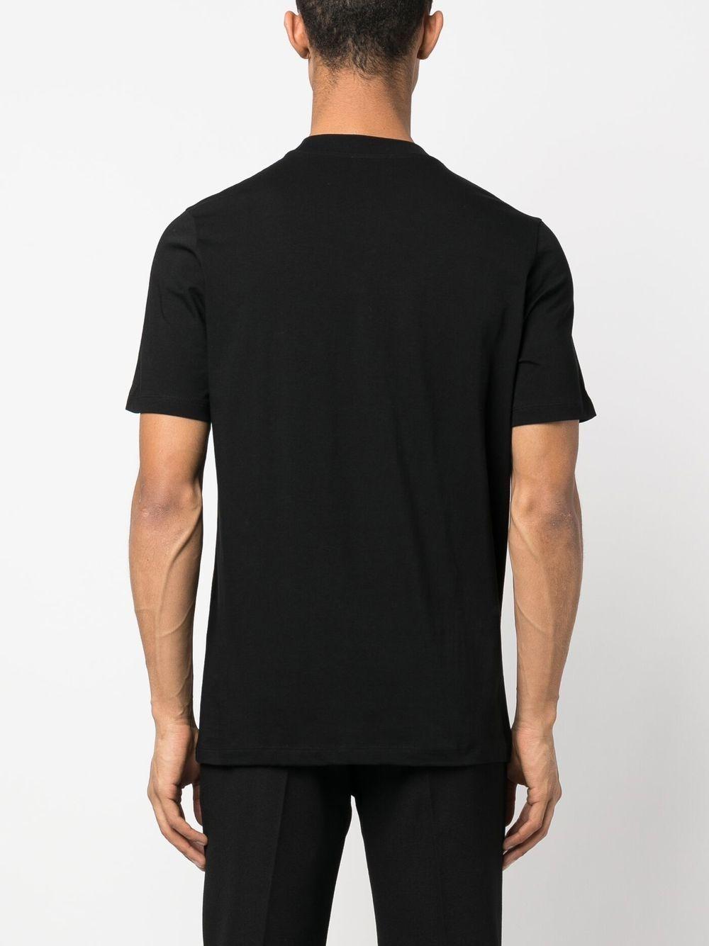 T-shirt girocollo nera 