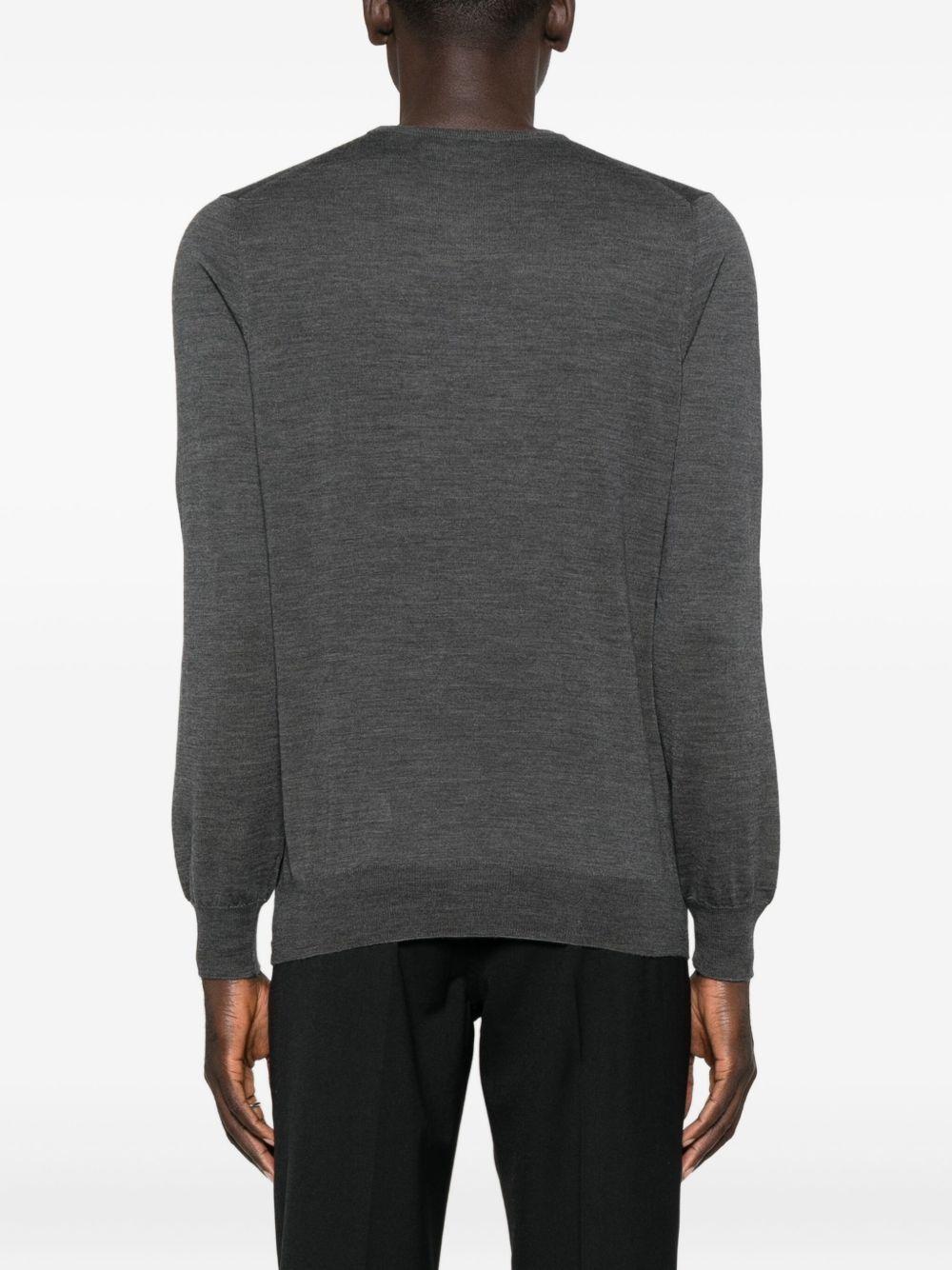 Maglione girocollo grigio 