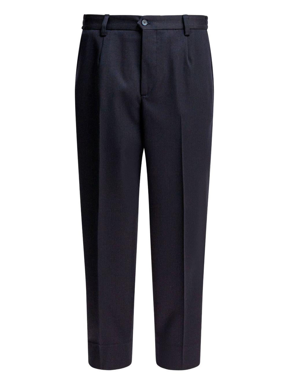 Pantaloni in lana blu 