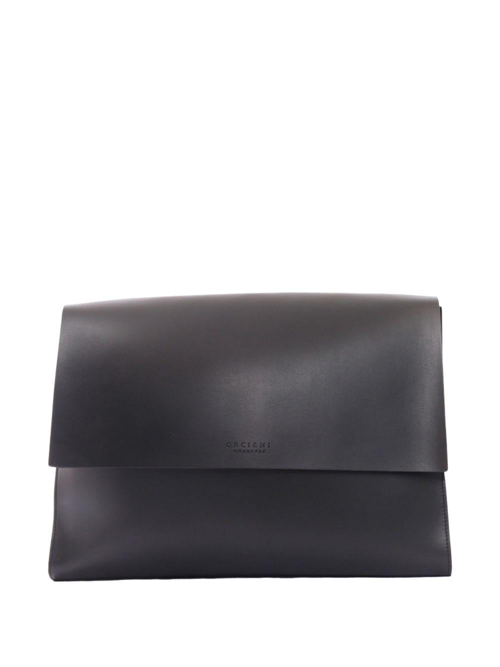Borsa messenger nera Alba in pelle 