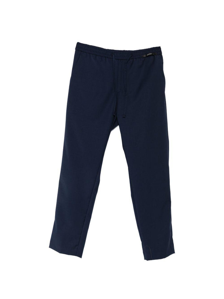 Pantaloni con coulisse blu 