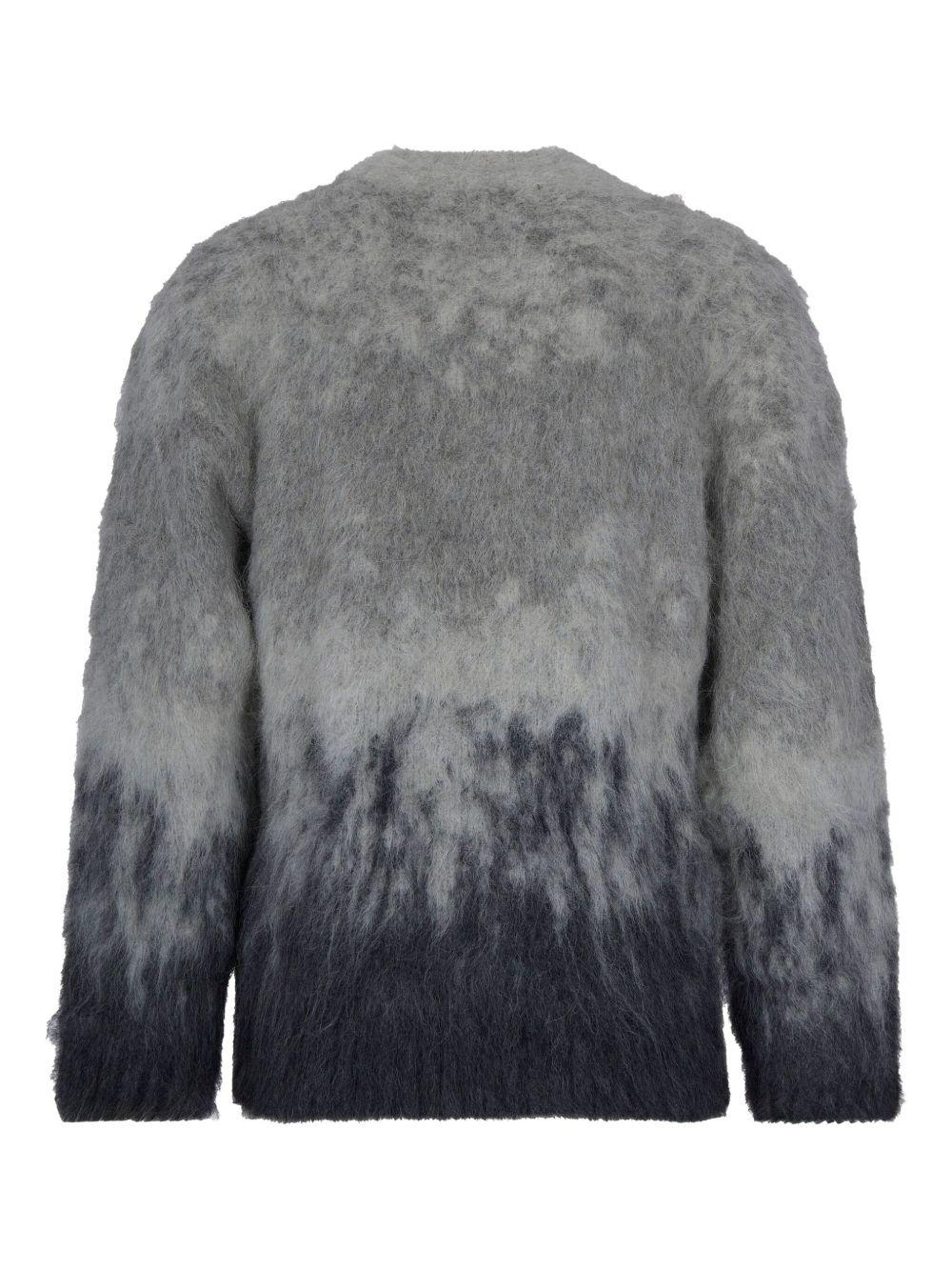 Maglione grigio effetto sfumato 