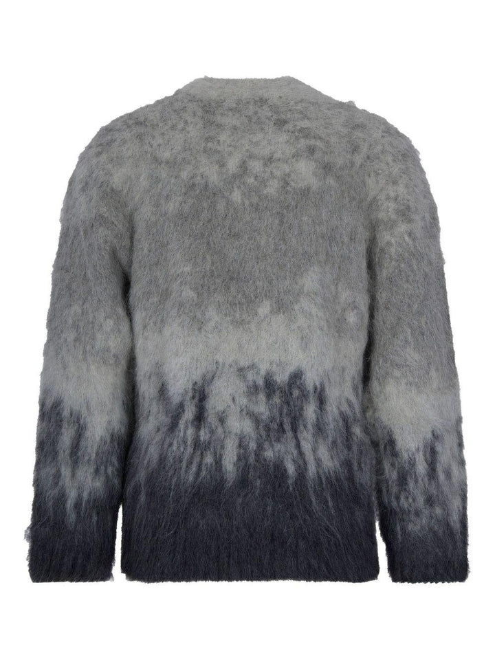 Maglione grigio effetto sfumato 