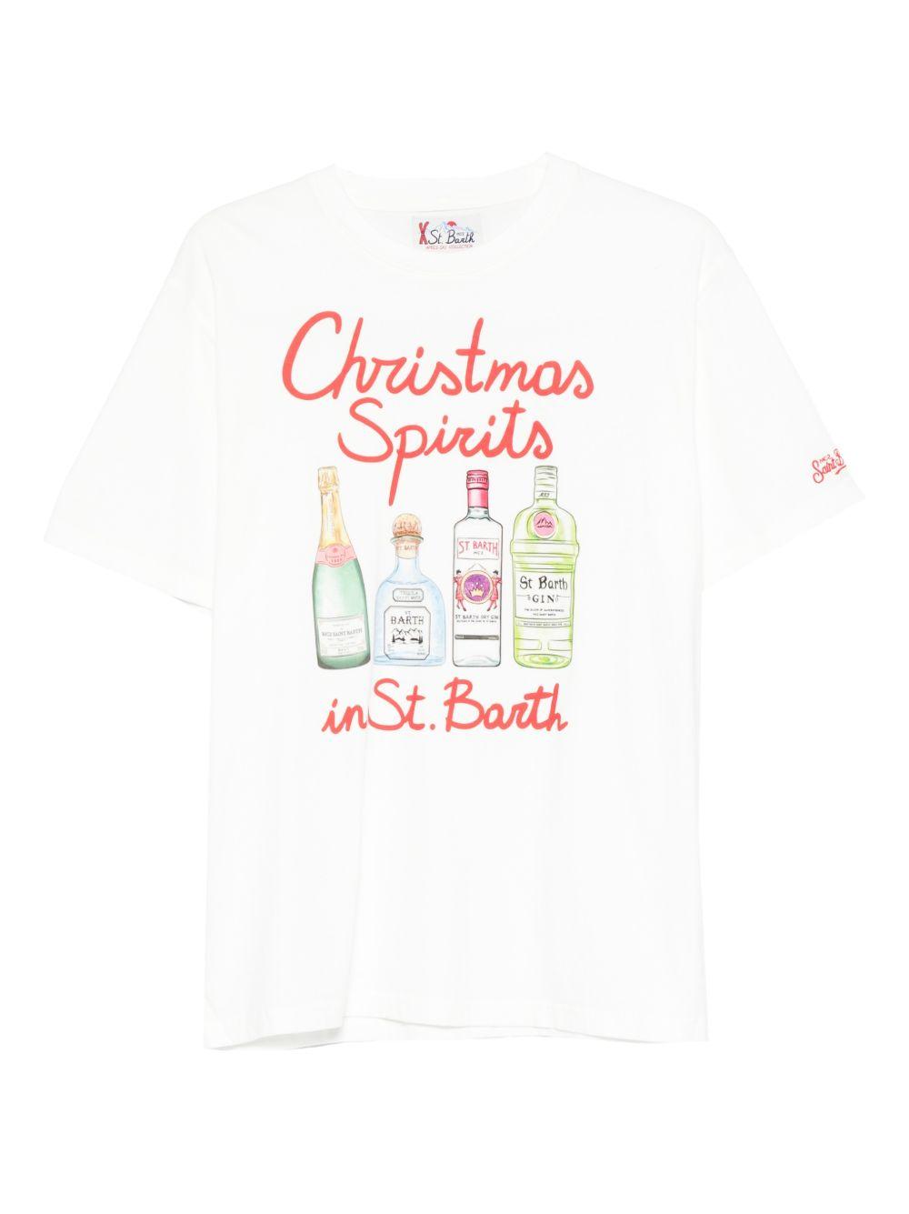 T-shirt bianca con stampa 