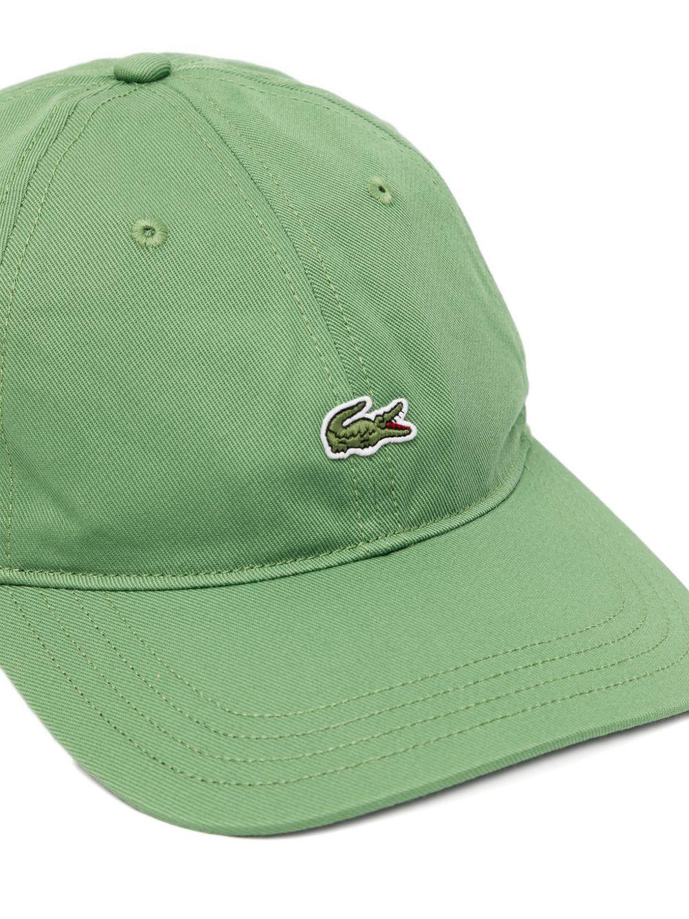 Cappello da baseball verde con logo 