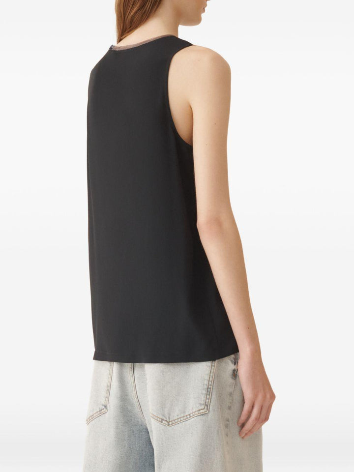 Top in satin 