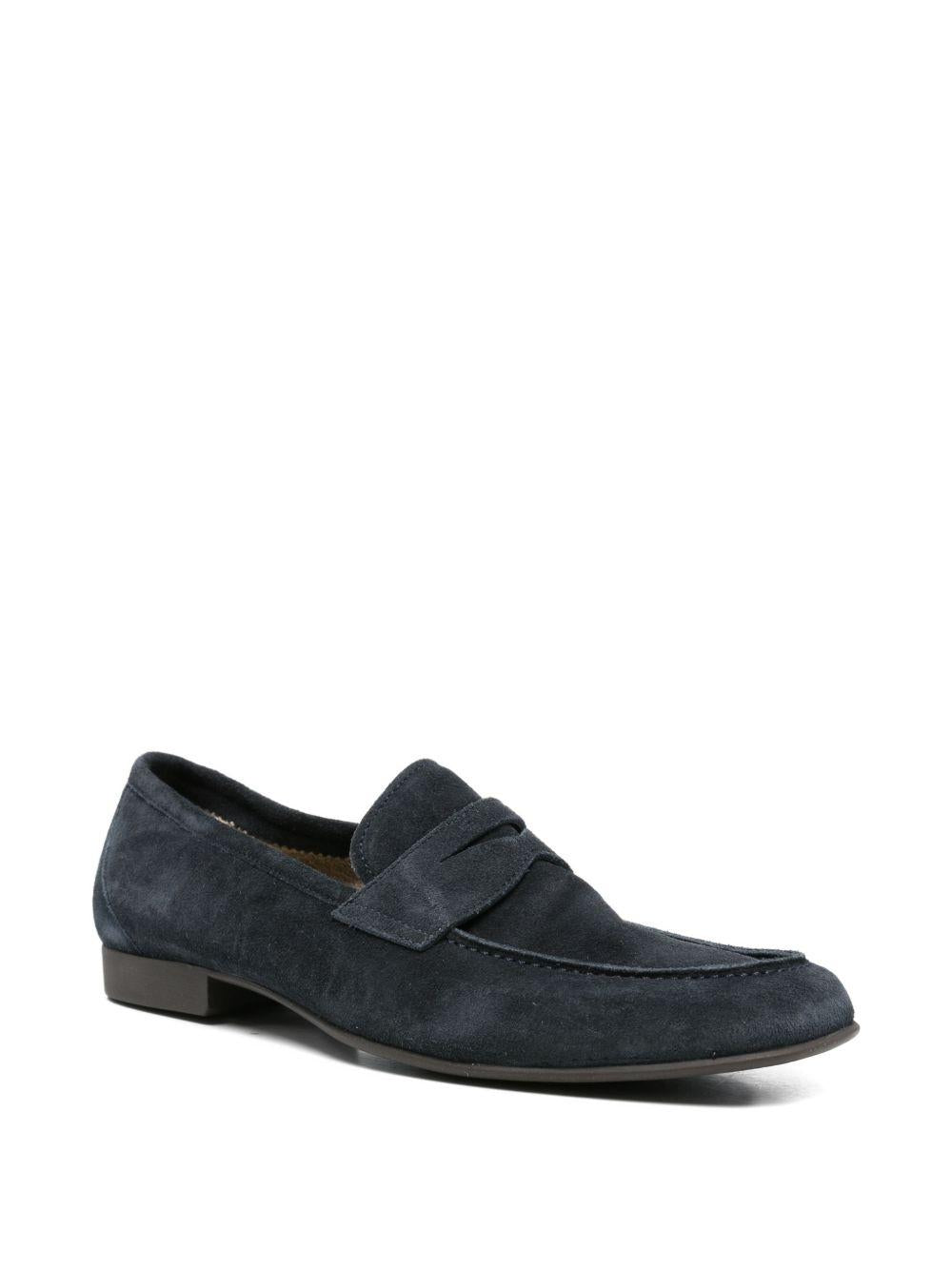 Mocassino marine in pelle 