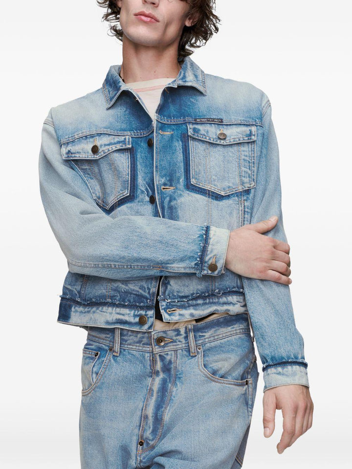 Giacca in denim blu 