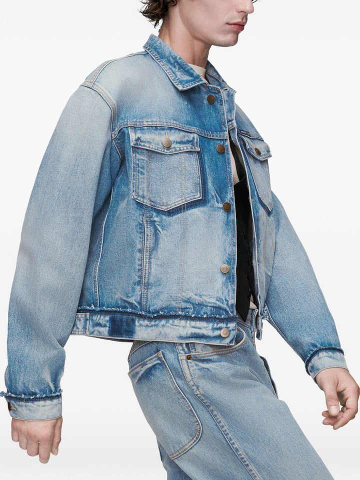 Giacca in denim blu 