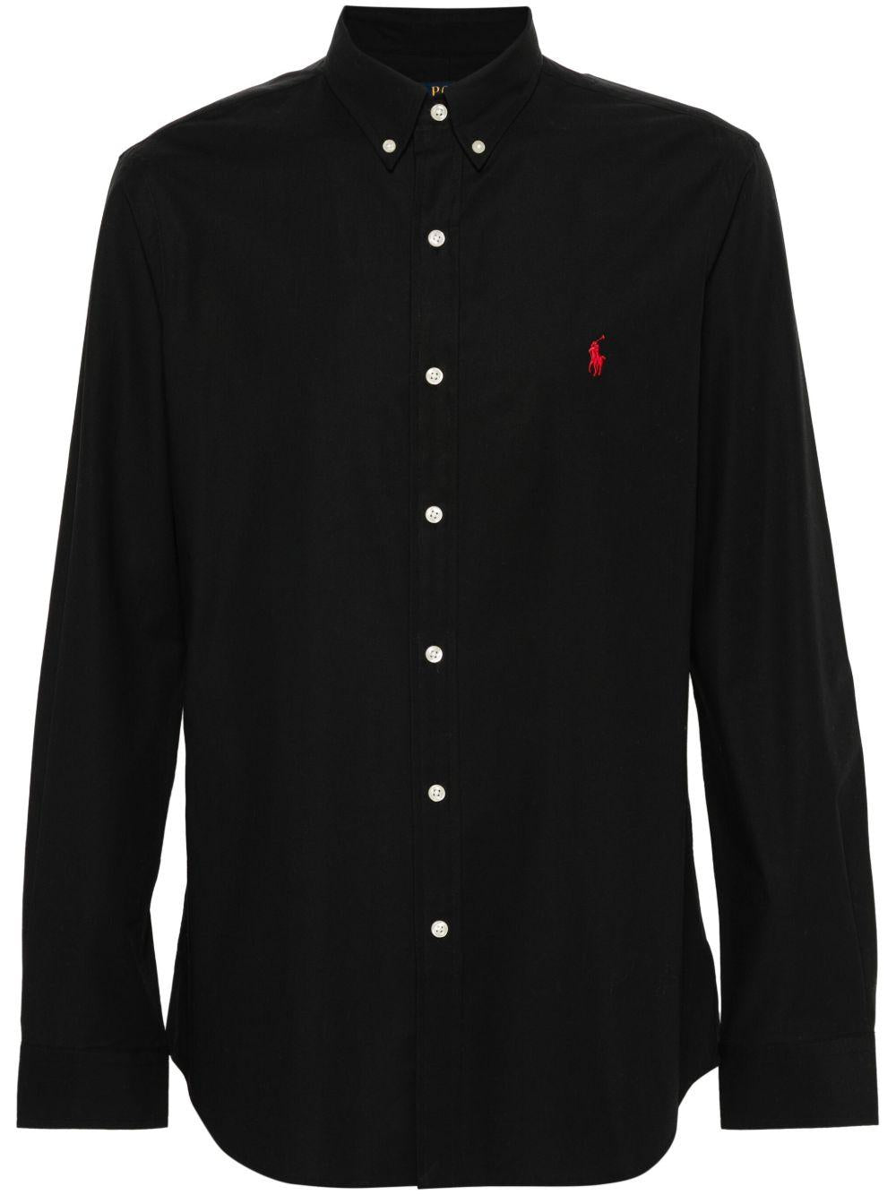 Camicia Polo Pony nera 