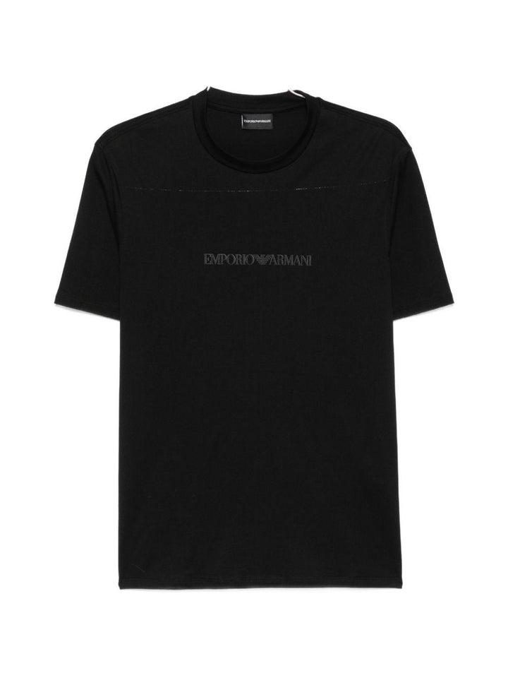 T-shirt con logo nera 