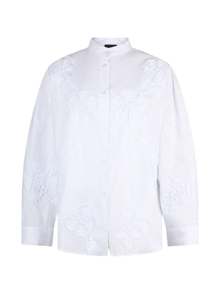 Camicia con colletto alla coreana 