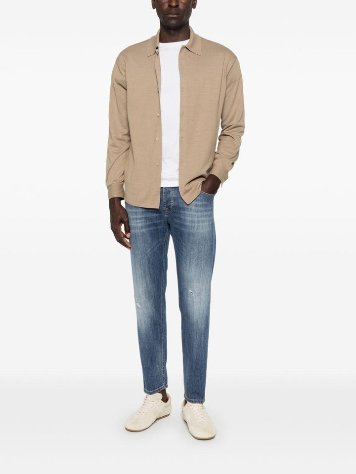 Jeans effetto slavato blu 