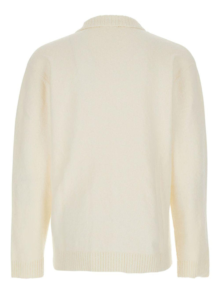 Maglione stile polo bianco 